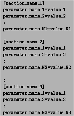 \begin{figure}
\centering
\ttfamily
\begin{tabular}{\vert l\vert}
\hline
\verb*=...
...\\
parameter\_name\_N3=value\_N3\\
\hline
\end{tabular}\rmfamily\end{figure}